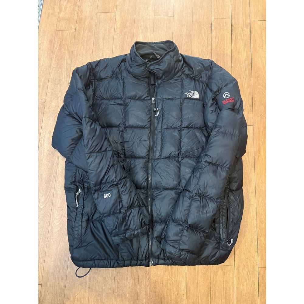 The North Face Summit Series 800 Fill Down Puffer Jacket Black Mens XL